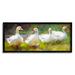 Stupell Industries Ducks By River Painting by Ziwei Li Wood in Brown | 10 H x 24 W x 1.5 D in | Wayfair az-074_fr_10x24