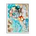 Stupell Industries Az-954-Framed Abstract Nautical Pattern by Amy Tieman Canvas | 14 H x 11 W x 1.5 D in | Wayfair az-954_wfr_11x14