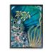 Stupell Industries Az-952-Framed Modern Sea Life Patterns On Canvas by Amy Tieman Print Canvas in Blue | 14 H x 11 W x 1.5 D in | Wayfair