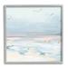 Stupell Industries az-941-Framed Pastel Coastal Landscape by June Erica Vess Floater Frame Print on Canvas in Blue | 24 H x 24 W x 1.5 D in | Wayfair