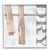Stupell Industries Bb-023-Framed Rustic Dry Clothespins Framed On Wood Print Wood in Brown/Gray | 12 H x 12 W x 1.5 D in | Wayfair bb-023_wfr_12x12