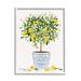 Stupell Industries Bb-328-Framed Lemon Tree Detailed Planter Framed On Wood by Ziwei Li Print Wood in Brown/Green | 14 H x 11 W x 1.5 D in | Wayfair