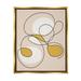 Stupell Industries Ba-284-Floater Line Doodle w/ Yellow Framed On Canvas by Lil' Rue Print Canvas | 21 H x 17 W x 1.7 D in | Wayfair