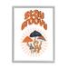 Stupell Industries Stay Groovy Mushrooms Framed On Wood by Martina Pavlova Print Wood in Black/Brown/Orange | 14 H x 11 W x 1.5 D in | Wayfair