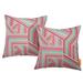 Outdoor Indoor Two All Weather Patio Throw Pillows by Modway Polyester/Polyfill blend | 17.5 H x 17.5 W x 5 D in | Wayfair EEI-2401-TAP