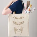 The Bat Boys Pattern Tote Bag borsa a tracolla in tela pieghevole alla moda per la borsa della
