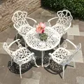 Tavoli e sedie da esterno in alluminio pressofuso cortile giardino Hotel Urniture terrazza