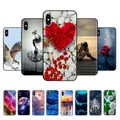 Per iPhone X Case XR XS Max Cute Cartoon Cover in silicone verniciato per iPhone X XR XS Max Coque