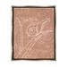 Wrought Studio™ Nail on Leaf Doodle Framed Floater Canvas Wall Art by Lil' Rue Canvas in Brown/White | 31 H x 25 W x 1.7 D in | Wayfair