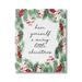 The Holiday Aisle® Merry Little Christmas Script On Canvas by Lettered & Lined Print Canvas in Gray/Green/Red | 20 H x 16 W x 1.5 D in | Wayfair