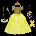 Robe de princesse au poivre plonger oyant avec lumières LED pour filles costume de Rh cosplay de