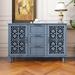 Winston Porter Malena 46.86" Sideboard Wood in Blue | 31.12 H x 46.86 W x 15.79 D in | Wayfair BACD616FFD934EA3A76F003EDB8A2AB5