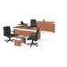 Inbox Zero Elmirasol L-Shaped Executive Desk Office Set in Brown | Wayfair 3256792F52D74726BC5A6C33790FD782