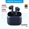 Edifier W260NC ANC Auricolari TWS con cancellazione del rumore Cuffie wireless Bluetooth 5.3 ad alta