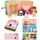 Montessori Quiet Books for Toddlers Soft Activity Busy Book Felt Cloth Book Sensory Travel Toy with