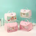 Borsa portaoggetti con cerniera MINISO-Sanrio borsa portatile stampata Hello Kitty borsa a mano