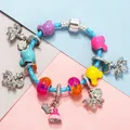 Fashion Cartoon Firefly Pendant Beads Bracelets With Snake Chain Bracelets For Women Men Fiancee