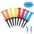 CRESTGOLF 5pcs/Pack 80mm Rubber Golf Tees Elastic Tee Durable Golf Practice Tees Training