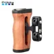 Probty Universal DSLR Camera Cage Side Handle for Sony/Canon/Nikon Camera Wooden Mini Handgrip 1/4