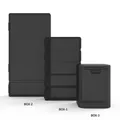 DSPIAE BOX-1 Five-format Parts Box BOX-2 Two-format Tool Box BOX-3 Parts Storage Tank Black