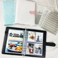 6 Ring A5 PU Leather Macaron Binder Photo Album Protector Photocard Trading Card Holder Collect Book