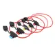 1set Waterproof 32V Mini/Small/Medium Auto Fuse Holder 18/1614/12/10AWG With Car Blade Fuse 5A 7.5A
