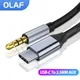 USB Type C to 3.5mm Jack Audio Cable Aux Cable For Samsung S20 S10 Car Headphone Speaker Wire Line