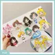 Sailor Moon Hair Clip Acrylic Hairpin Set 10pcs Cartoon Decorative Headwear Tie Kawaii Cartoon