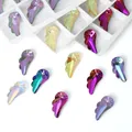 10*20mm Crystal Hollow Wing Charms 8 Colors Glass Angel Wing Pendants Beads for Jewelry Making DIY