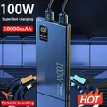 100W Super Fast Charging Power Bank 50000Amh Power Bank Compact Upgraded Portable Power Bank