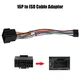 Connecteur de câble ISO pour ALPINE adaptateur de prise 16 broches stéréo 2Din lecteur MP5 de