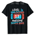 11 Years Old Clothes Level 11 Unlocked Awesome Since 2013 10th Birthday Gaming T-Shirt Gifts Gamer