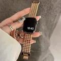 Luxury Stainless Steel Strap For Apple Watch 49mm Ultra 2 Steel Ball Bracelet 41mm 45mm For iWatch
