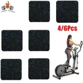 10*10cm Treadmill Mats Pads High Density Rubber Shock-proof Sound-Absorbing Cushioning Floor Mat