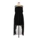 Torrid Casual Dress - High/Low Crew Neck Sleeveless: Black Solid Dresses - Women's Size 3X Plus