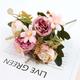 2 pièces simulé rose boule artificielle chrysanthème décoration de la maison ornements de fleurs artificielles accessoires de tir de mariage fleurs artificielles