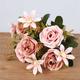 2 pièces simulé rose boule artificielle chrysanthème décoration de la maison ornements de fleurs artificielles accessoires de tir de mariage fleurs artificielles