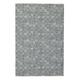 Tapis tissé main en laine naturelle noir / blanc 90x160 cm