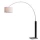 Le fer Lampe sur pied en Noir/Nickel