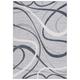 Tapis Polyester Gris/Ivoire 120 X 180
