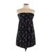 Roxy Casual Dress - A-Line Open Neckline Sleeveless: Black Dresses - Women's Size Large