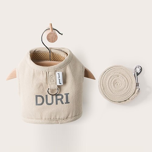 Hunde Katzen Geschirre Leinen Einstellbar Tragbar Langlebig Outdoor Gehen Buchstabe Image