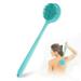 YSdd Silicone Back Scrubber for Shower Bath Body Brush with Long Handle BPA-Free Hypoallergenic Eco-Friendly for All Skin Back Cleaning Wash for Men Women(Black)