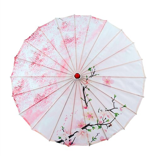 Seidenstoffschirm (33 Zoll Pfingstrose) - Chinesischer Japanischer Stil Papier Regenschirm - Für Hochzeiten und persönlichen Sonnenschutz Asdf Valentinstagsgeschenk Image