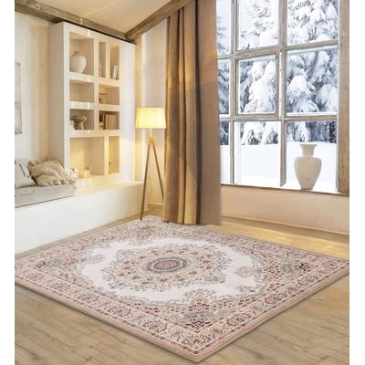 Wollteppich MY HOME "Oriental D3", beige, B:66cm H:10mm L:120cm, Schurwolle, Teppiche, reine Wolle, Orient-Optik, Wohnzimmer Image