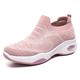 Women's Sneakers Slip-Ons Pink Shoes Flyknit Shoes Platform Sneakers Outdoor Daily Color Block Wedge Heel Sporty Casual Running Mesh Loafer Black Pink Purple