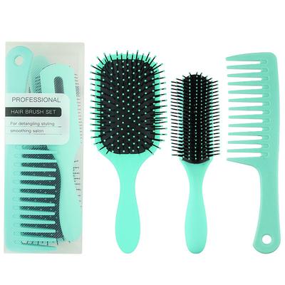 3pcs Anti-static Comb Detangling Hair Brush Scalp Massage Combs Styling Tools