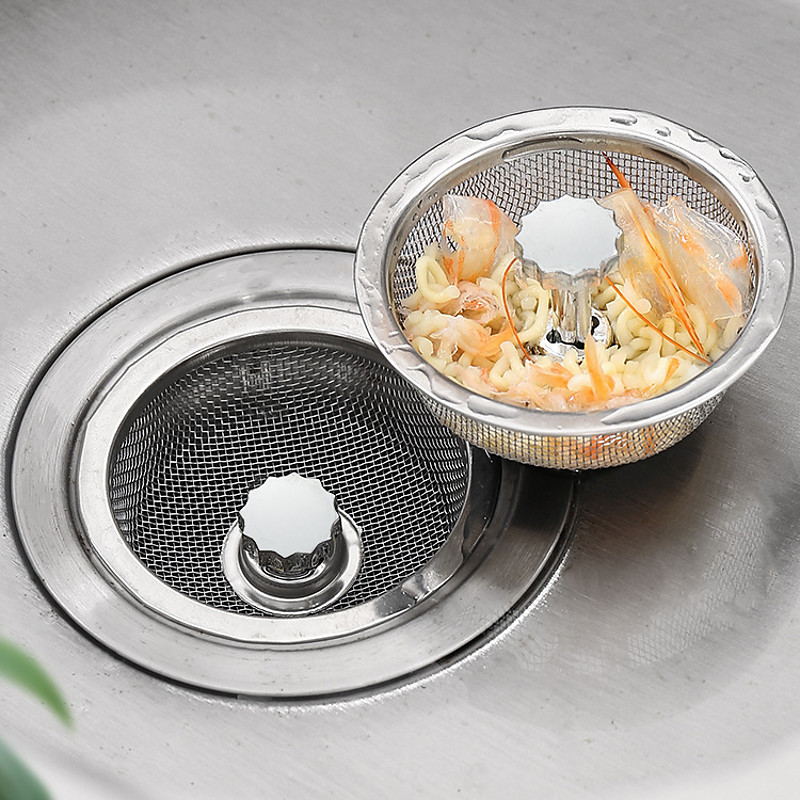 Kitchen Sink Filter Stainless Steel Sink Sewer Mesh Strainers Kitchen Tools Bathroom Floor Drains Hair Catcher Waste Plug Filter
