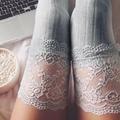 Women's Stockings Wedding Work Daily Lace Retro Cotton Simple Casual Vintage Retro Elastic Casual 1 Pair