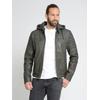 Bikerjacke MAZE "42021310", Herren, Gr. M, grau, Obermaterial: 100% Lammleder / Futter: 100% Baumwolle / Ärmelfutter: 100% Polyester / Kapuze: 52% Baumwolle; 48% Polyester, Jacken